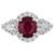 AGL Certified 2.36 Carat Burma Ruby Diamond Cocktail Ring