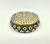 Antique 18K Yellow Gold Multicolored Enamel Forget Me Not Flowers Pill Box