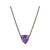 Amethyst Galaxy Pendant Necklace in 18k Rose Gold