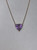 Amethyst Galaxy Pendant Necklace in 18k Rose Gold