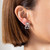 Gold and 1.80 Carats Diamonds Vintage Earrings