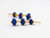 Scrives Lapis Lazuli Watermelon 22 Karat Gold Earrings