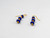 Scrives Lapis Lazuli Watermelon 22 Karat Gold Earrings