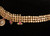 22 Karat Gold, Ruby, Crystal Choker Necklace from India