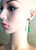 Sapphire, Diamonds and Jade in 18 Karat White Gold, Silver Earrings