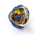 Zorab Creation 7.73 Carat Tanzanite and Tourmaline the Blue Lake Ring
