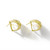 Diamond on Yellow Gold 18 Karat Ear Clips