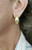 Diamond on Yellow Gold 18 Karat Ear Clips