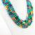 Turquoise Lapis Lazuli Pearl Coral Malachite Carnelian Beaded Crafted Necklace
