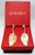 Aquamarine and Diamond Earrings with Mother of Pearl Leafs Mounted in 18kt Gold