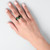 Zorab Creation, Journey Ring with Vivid Green Tourmaline and Diamond