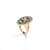 Diamonds and Malachite Ring