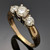 Vintage 14 Karat Yellow Gold Diamond Ring
