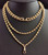 Antique Victorian Longuard Chain, 10k Gold, Muff Chain Necklace, Fancy Link