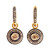 Contemporary Indian Diamond Silver Yellow Gold Earrings