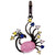 'Pavo Real' Dangling Pendant with Natural Fancy Color Diamond