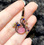'Pavo Real' Dangling Pendant with Natural Fancy Color Diamond