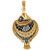 Diamond Enamel Sunfish Lapel Watch, circa 1860