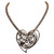 Yves Saint Laurent Rive Gauche Heart Pendant Necklace 1980s
