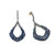 Sapphire and Diamond Statement Earrings in Victorian Style