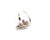 Diamond and Ruby Peacock Ring, 14 Karat Gold