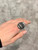 Black and White Diamond on Gold Ring