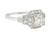 Art Deco 1.62 Carats Diamond Platinum Stepped Engagement Ring