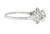 Art Deco 1.62 Carats Diamond Platinum Stepped Engagement Ring