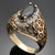 Vintage 14 Karat Yellow Gold Sapphire and Diamonds Ring