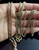 Antique Longuard Chain Necklace, Muff Chain, 9 Karat Yellow Gold, Rolo Link