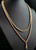Antique 9 Karat Yellow Gold Longuard Chain Necklace, Muff Chain, Fancy Link