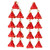 Red Italian Coral Earrings 18 Karat Gold