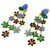 Maison Gripoix Anglo Indian Floral Cascade Earclips