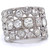 Art Deco Inspired Diamond Platinum Checkerboard Ring