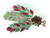 Early Maison Gripoix  Anglo Indian Peacock Brooch