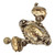 Shiebler Sterling Silver and 14 Karat Gold Etruscan or Medallion Bracelet