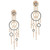 Diamond on Gold Ear Pendant Earrings