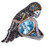 Zorab Creation 13.13 Carat Natural Blue Zircon Bird of Paradise Ring