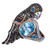 Zorab Creation 13.13 Carat Natural Blue Zircon Bird of Paradise Ring