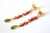 Long Earrings Rubelite Peridot Pearls 18 Karat Gold