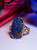 Boulder Opal Ring Gold 14K Gem Unisex Jewelry St Valentine's Gift Mens Bold Ring