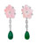 36.85 Carat Emerald Dangle Earring