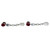 Moonstone Ruby Drop Earrings 18K