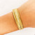 Gold Omega Bracelet in 18 Karat Yellow Gold is Regal and Like a Bangle Bracelet
