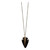 Tribal  Arrowheads Adorned with 14K Rose Gold & Pave Diamond Necklace