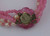 Miriam Haskell Pink and Pearl Torsade Necklace
