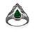 Platinum 2.63 Carat Vivid Green Zambian Emerald and Diamond Engagement Ring