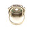 Antique Old Cut Diamond Ring in Platinum 950 with Emeralds and Rubies
