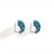 Topaz London Blue and Diamond White Gold Ear Clips