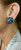 Topaz London Blue and Diamond White Gold Ear Clips
